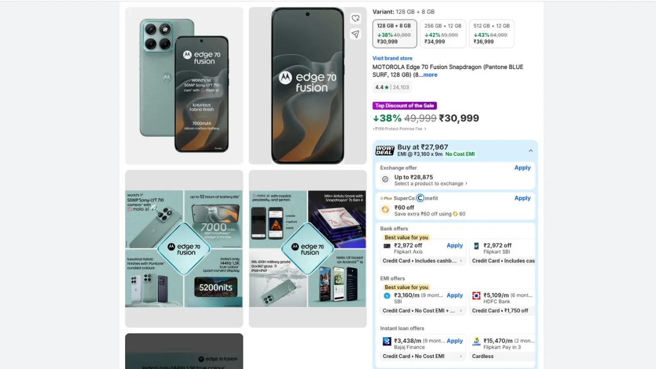 Motorola Edge 70 Fusion With 7,000mAh Battery Available at ₹30,999 - Image 2