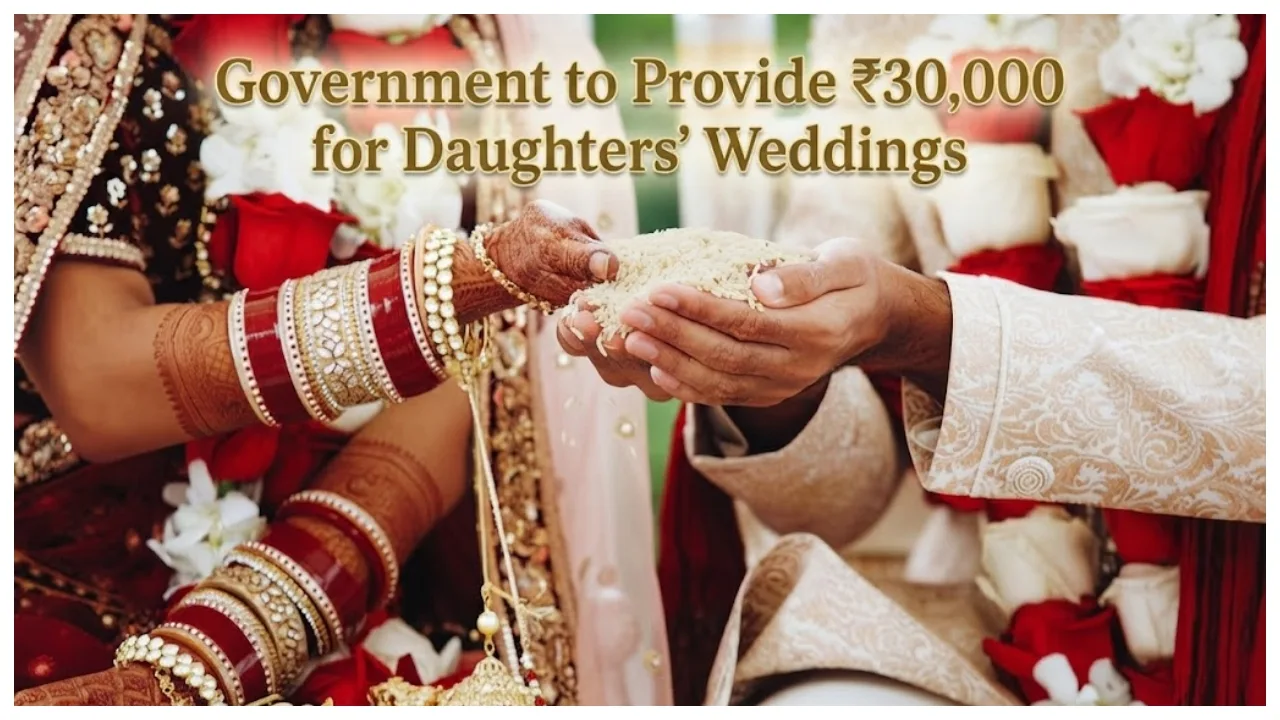 Government to Provide ₹30,000 for Daughters’ Weddings, How to Apply