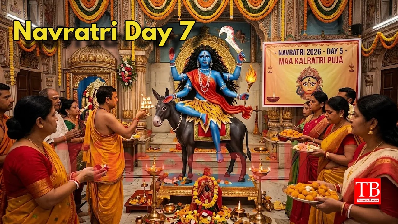 Sharadiya Navratri 2026 Saptami – Maa Kalaratri Worship Rituals, Auspicious Timing, Color, Bhog, & Aarti – Details Here