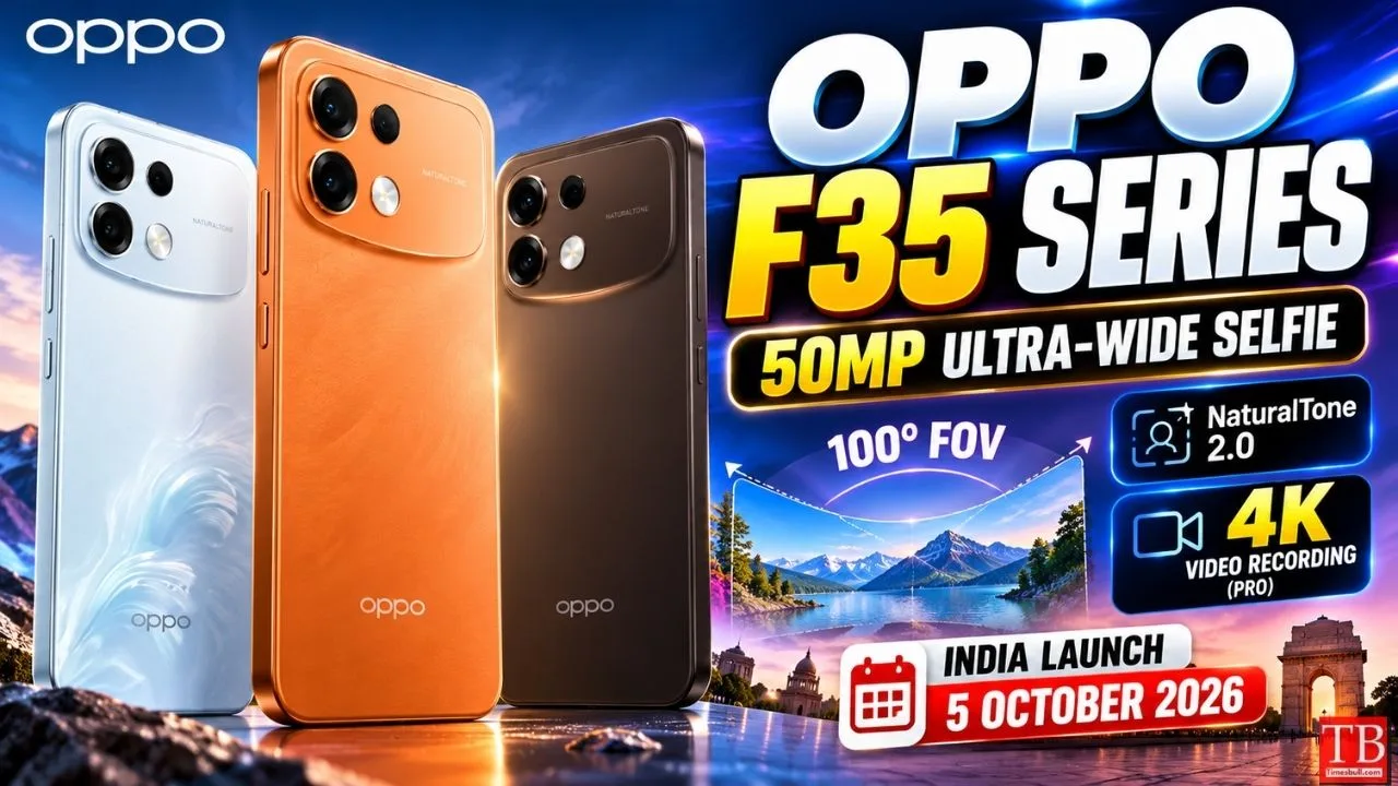 OPPO F35 Pro 50MP Selfie Camera, 8,000mAh Battery leaked ahead of October 5th launch