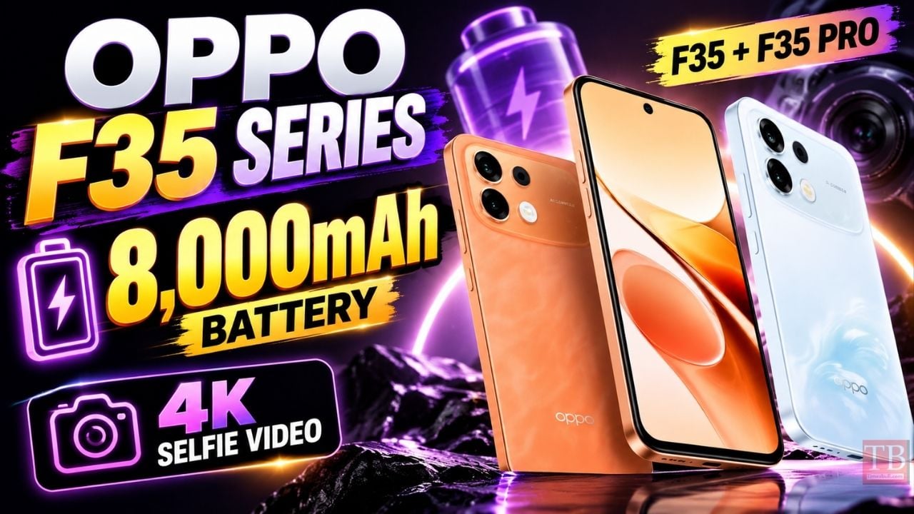 OPPO F35 Series Launched with 8,000mAh Battery, 50MP Selfie Camera in India