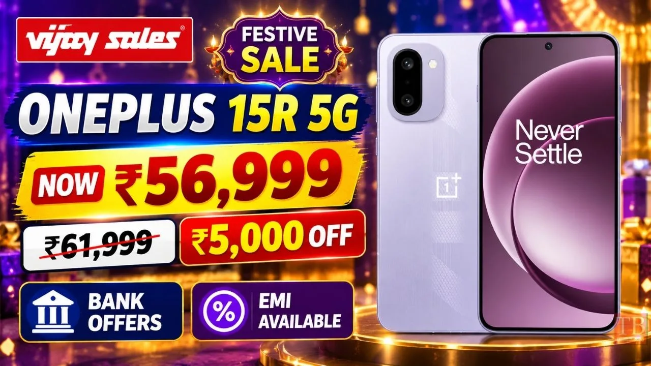 OnePlus 15R 5G Gets ₹5,000 Discount, Full Details on Bank Offers Inside