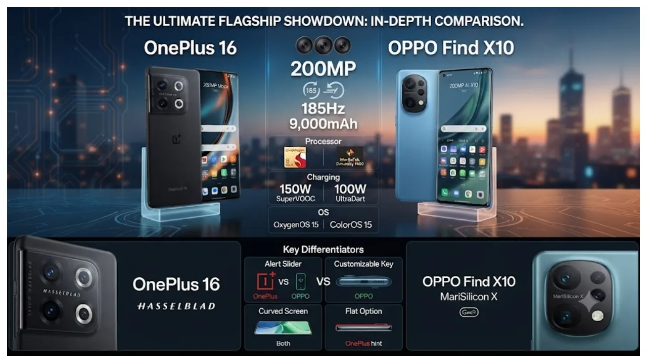 OnePlus 16 vs OPPO Find X10 – Which Flagship Wins on Camera and Battery? - Image 2