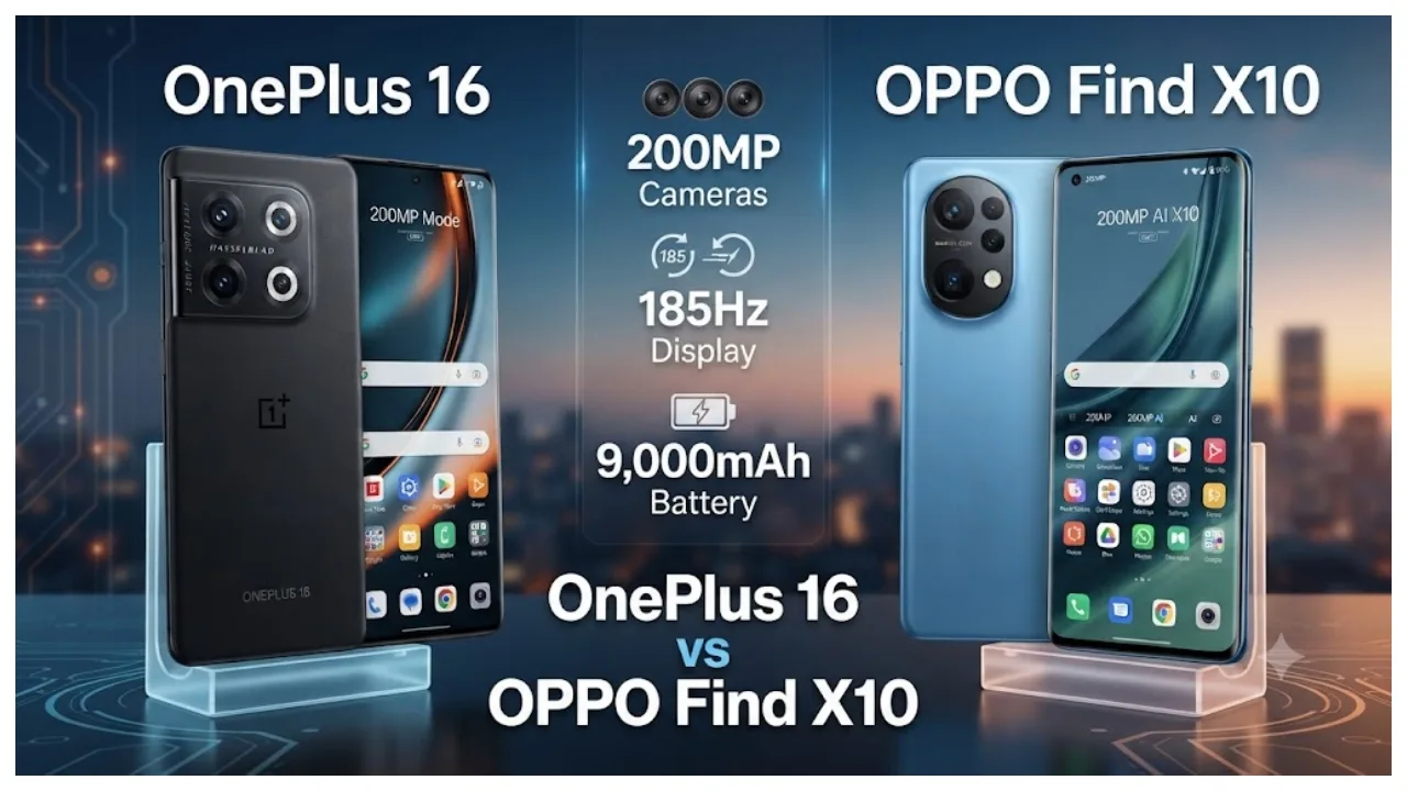 OnePlus 16 vs OPPO Find X10 – Which Flagship Wins on Camera and Battery?