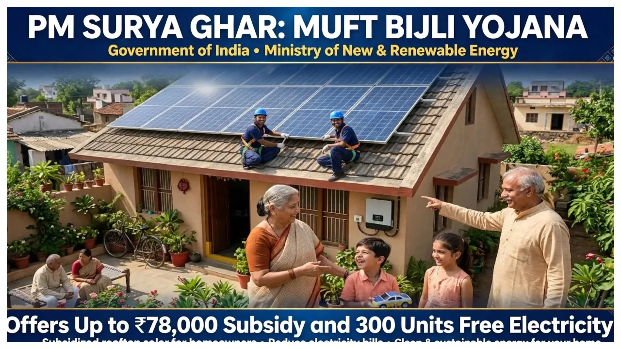 PM Surya Ghar Yojana – How to Get Up to ₹78,000 Subsidy, How to Apply Online