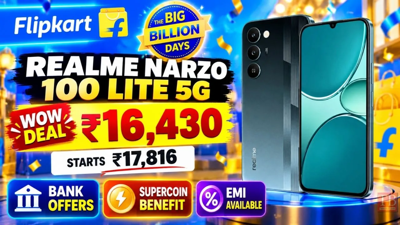 Realme Narzo 100 Lite 5G Price Slashed to ₹16,430, Here’s How to Grab the Deal