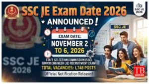 SSC JE Exam Date