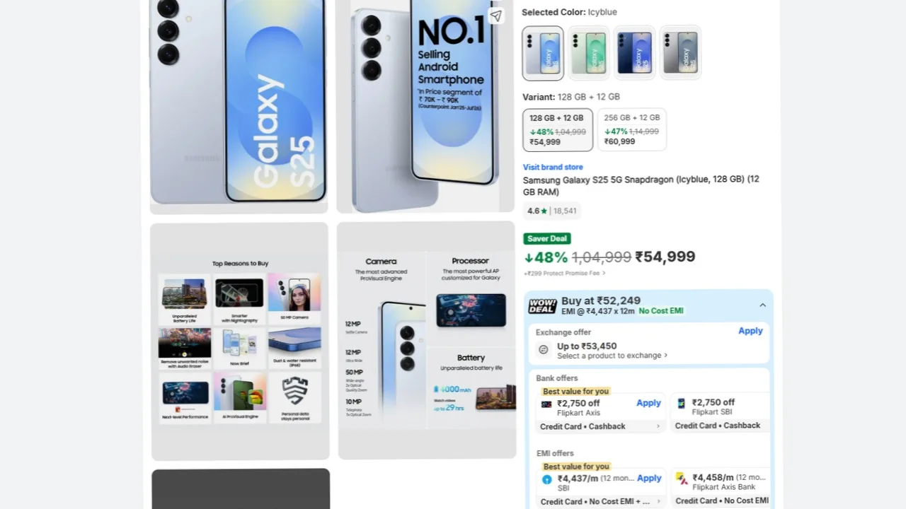 Samsung Galaxy S25 5G Gets Rs 50,000 off – Check Bank and Exchange offers - Image 2