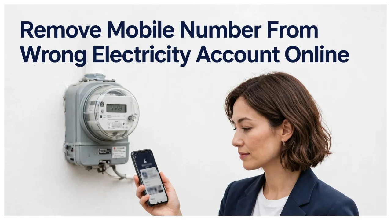 How to Remove Your Mobile Number From an Incorrect Electricity Account ?