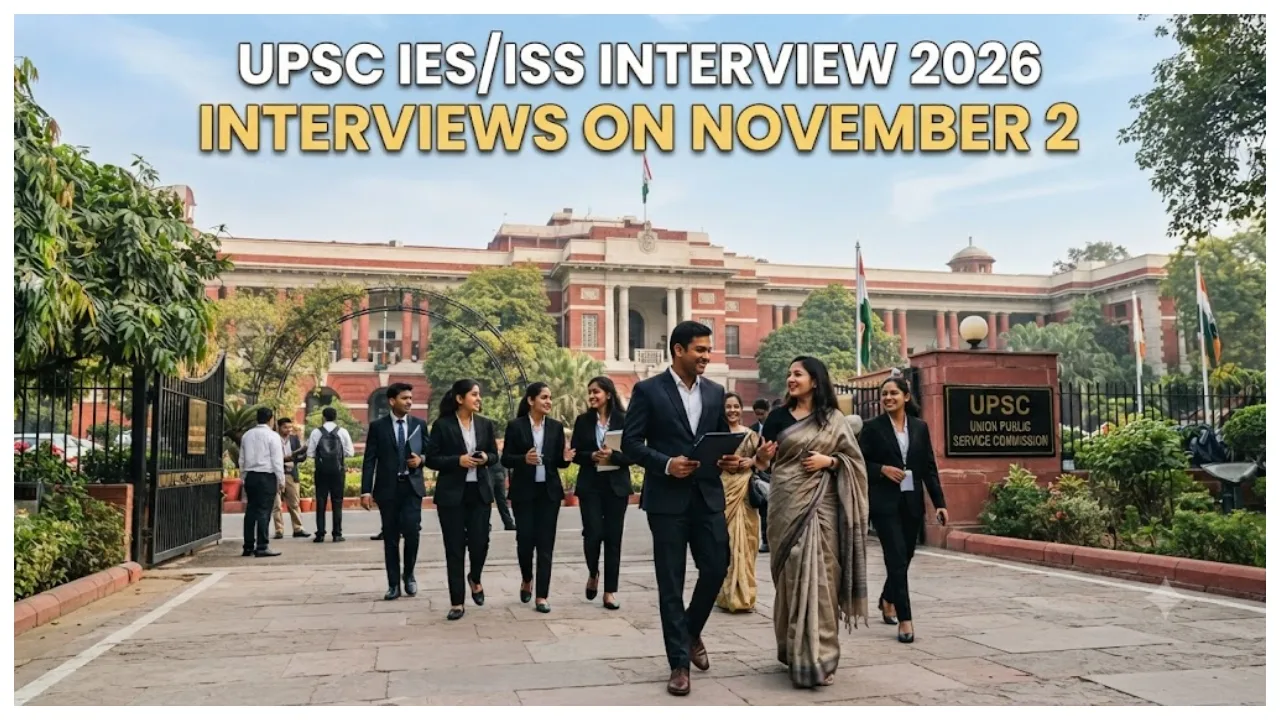 UPSC IES/ISS Interview 2026 Schedule Released on upsconline.nic.in — Check Details