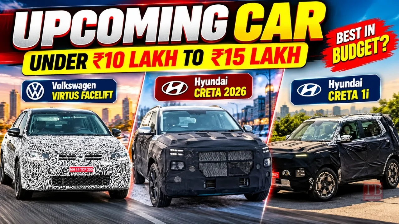 Best Upcoming Cars Between ₹10–15 Lakh – Virtus Facelift, Hyundai HE1i EV & More