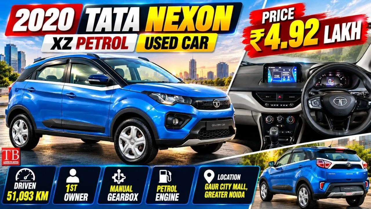 Used Tata Nexon Under ₹5 Lakh – 1st Owner, Petrol, 51,093 km — Full Specifications