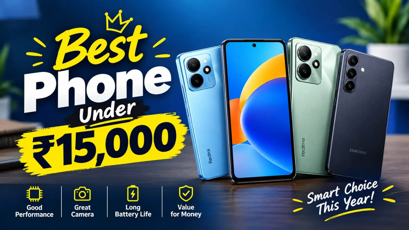 Top 5 Best 5G Phones Under ₹15,000 in October 2026, Full Specification