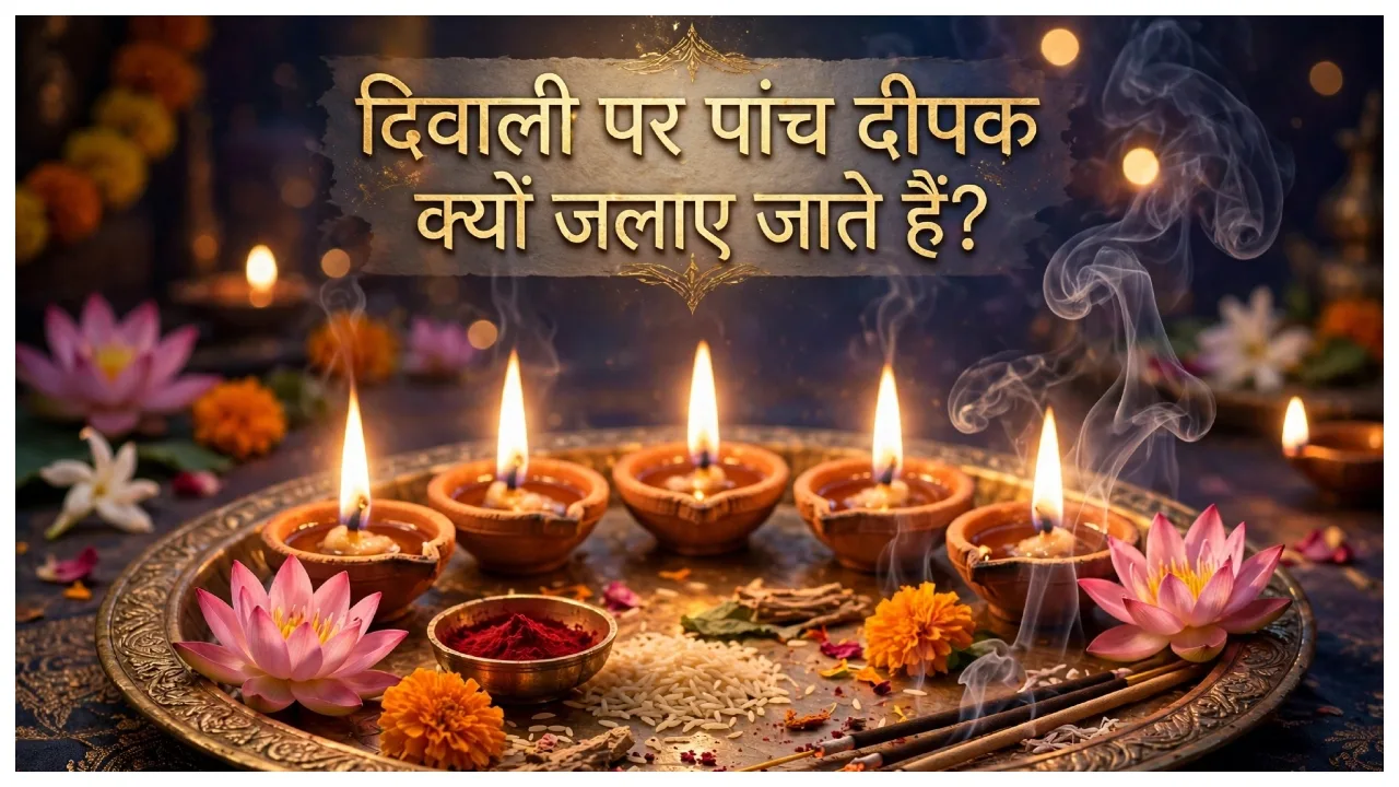 Diwali 2026 – Why Are Five Lamps Lit on Diwali? Know the Full Tradition