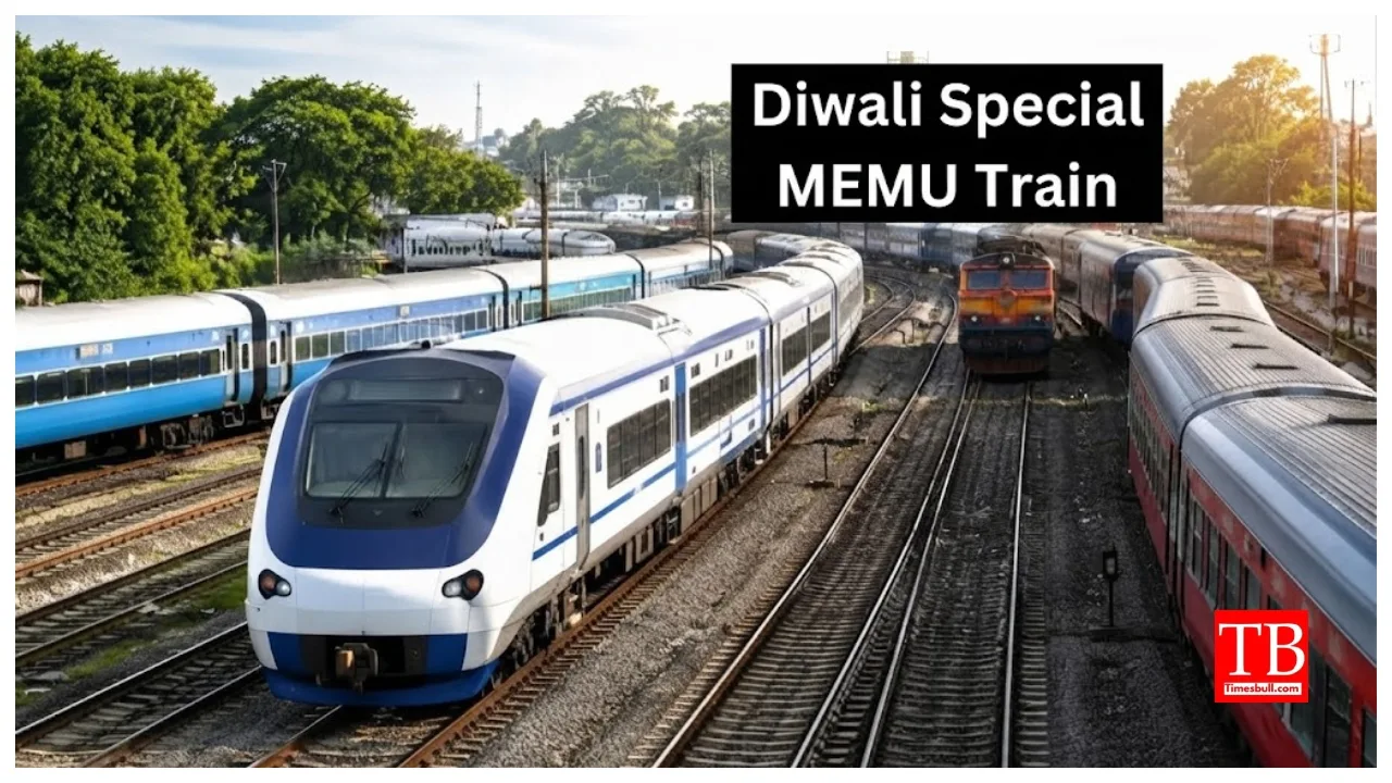 Diwali Special Train –  Hazrat Nizamuddin to Jhansi MEMU With 16 Stops, Check  Full Schedule