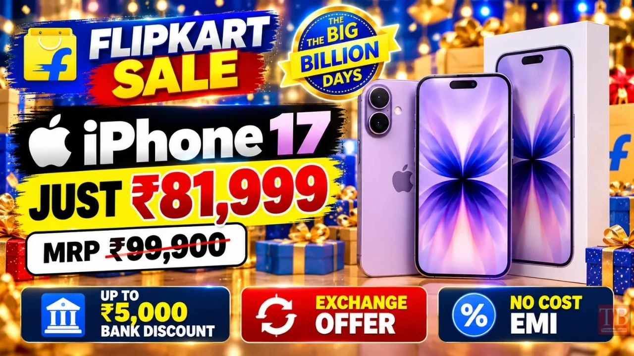 Flipkart Offer – iPhone 17 Now Available at ₹81,999, Here’s How to Grab the Deal