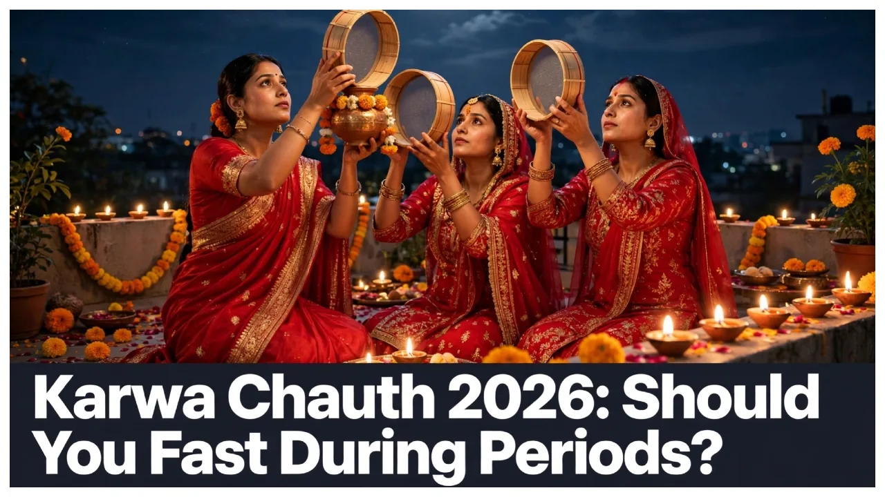 Karwa Chauth 2026 – Can You Fast During Periods? What’s Allowed, What’s Not