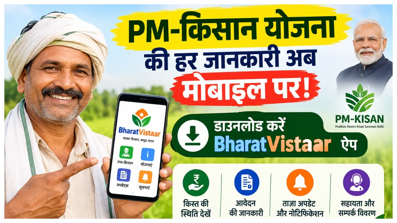 PM-Kisan Yojana – How to Track Your ₹2,000 Payment via Bharat Vistar App