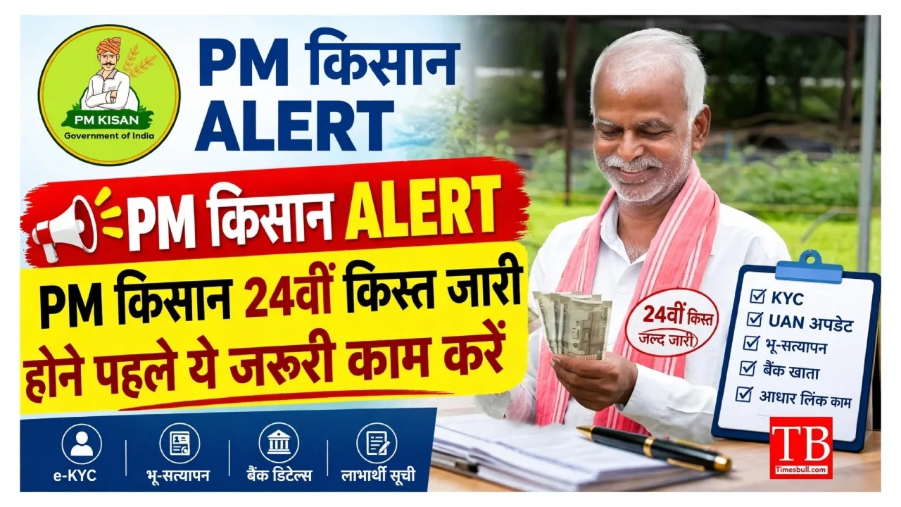 PM Kisan 24th Installment – ₹2,000 to Be Credited on October 30, Complete These Tasks First