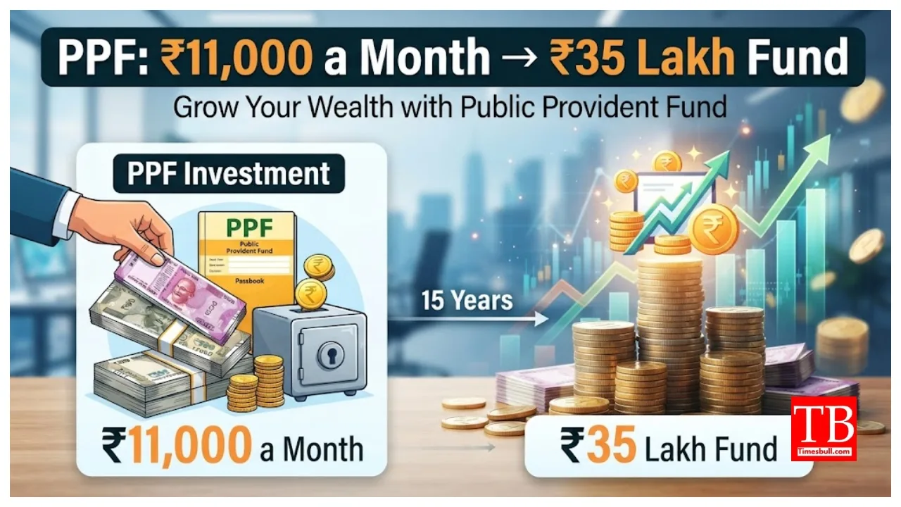 PPF Investment – How to ₹11,000 Monthly Can Grow Into ₹35 Lakh, Full Calculation