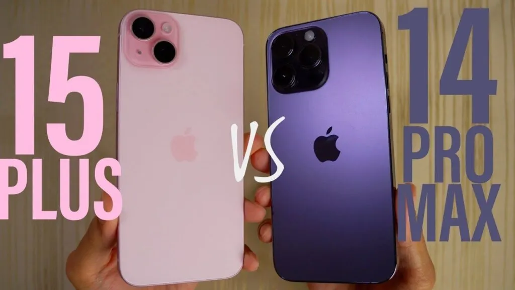 iPhone 14 Pro Max vs iPhone 15 Plus