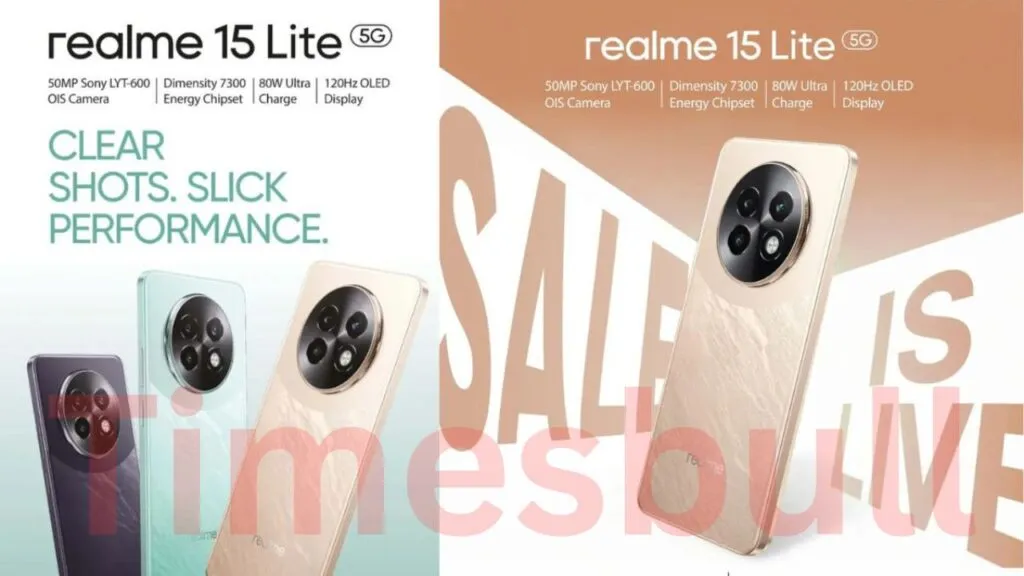 Realme 15 Lite 5G Listed On Amazon