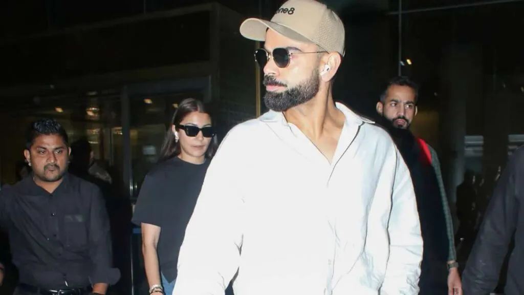 Virat Kohli arrives